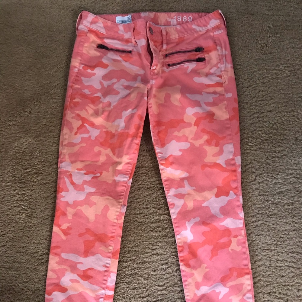 Orange Camo Jeans
